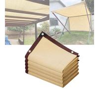 Beige Shade Net for Plants 90% UVResistant Awning with Eyelets Sizes from 1m to 15m Ideal for Greenhouses Barns and Kennels (7x8m/23x26ft)