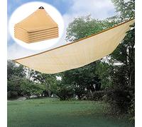 Beige Shade Net Tarpaulin UV-Resistant 90% Sun Protection Rectangular Awning Available in 1-9m Sizes Eyelets for Easy Installation Perfect for Outdoor Use