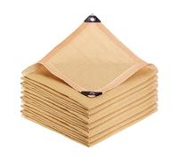 Beige Shade Netting 85% Shade Cloth Sunblock Shade Sail With Grommets 1x2.0m 2x2.0m 2x6.0m 2x5.0m 2x8.0m 3X5.0m 4X5.0m for Garden, Pergola, Patio Plants, Outdoor Shade Cover(2x10m(6.6x32.8ft))