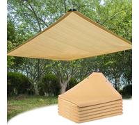 Beige Shade Netting 90% UV Protection for Greenhouse Parking Garden Shed Dog Kennel2x4m 3x3m 3x4m 3x5m 4x4m 4x5m 4x6m 5x5m