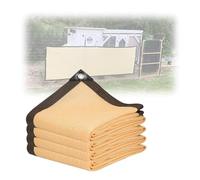 Beige Shade Sail 1x1m Rectangular Sunshade Net 90% UV Protection Garden Canopy with Grommets Plant Shield for Greenhouse Outdoor Sun Protection (4.0x7m/13.1x23ft)