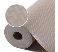 Beige Shelf Liners for Kitchen Cabinet Refrigerator Liner Waterproof & Oil-Proof Kitchen Cupboard Liner Plastic Drawer Mats EVA Material Non Adhesive Fridge Liner for Kitchen 11.8 x 393.7 Inches