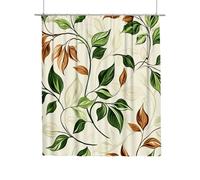Beige Shower Curtains 200x200 cm, Shower Curtain Rattan Pattern with 12 Metal Curtain Hooks, Bathroom Curtains Waterproof, Weighted Hem Quick Dry Washable for Wet Room Decor, Gifts for Women V-81