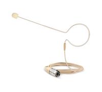 Beige Single Earhook Condenser Headset Mic for Audio Technica Wireless System Bodypack Transmitter,Hirose 4 Pin Plug,Ideal for DJ, MC, GYM,Stage
