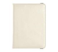 Beige Solid Color Passport and Vaccine Card Holder Combo Travel Documents Organizer Protector Passport Cover with RFID Blocking for Travel Essential Waterproof