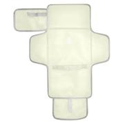 Beige Solid Color Pure Plain Reusable Waterproof pad with Tissue Pocket Baby Portable Changing pad Lightweight & Foldable Changing Station cambiadores de pa?ales para Bebes