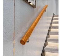 Beige Stair il - 14ft Wall-Mounted Wooden ils for StairsSupport Rail Indoor/Outdoor Safety for Elderly & Kids Versatile 1-20ft Length