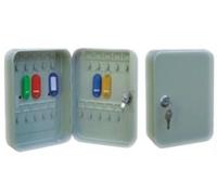 BEIGE STEEL PLATE 20 KEY CABINET WITH TWO KEYS