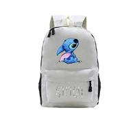 (Beige) Stitch backpack Students Boys Girls back to school Bags Teens Daily Backpack