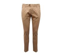 Beige Stretch Gabardine Slim Fit Trousers - male - Roy Roger's - Chinos - Beige - W35 - Trousers W35
