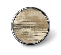Beige Stripes Badges Decorative, Durable Aluminum Alloy Round Badge, Lightweight Button Brooch for Shirts, Jackets, Hats, Uniforms 1"