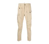 Beige Stylish Trousers - male - Dsquared2 - Slim-fit Trousers - Beige - XL - Trousers XL
