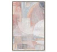 Beige Symphony I Canvas Print Boho Wall Decor by Art Remedy, Silver Frame, 10 x 15