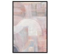 Beige Symphony II Canvas Print Boho Wall Decor by Art Remedy, Black Frame, 20 x 30