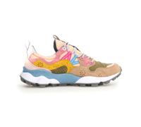 Beige Trainers with Pink and Yellow Accents 4 UK