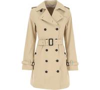 Beige Trench Coat for Women- female- Save The Duck- Trench Coats- Beige- S- Coats S