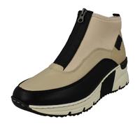 (Beige, UK 3.5) Ladies Rieker Casual Sporty Ankle Boots N6352