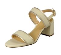 (Beige, UK 4) Ladies Clarks Heeled Sandals - Ezoria Sling