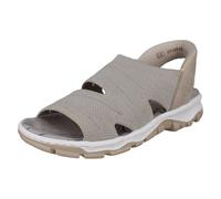 (Beige, UK 7.5) Ladies Rieker Ready2Go Slip On Sandals 68895