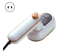 (beige, US Plug) Mini Handheld Steam Iron with Foldable Handle 38W Portable Dry Wet Use Travel Garment Steamer Ironing Machine for Home Travel