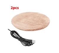 (Beige) Usb Pet Heat Pad Electric Heated Mat Blanket Dog Cat Winter Sleeping Cushion Bed