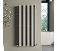 Beige Vertical Double Panel Radiator 1200 x 500mm - Nevada