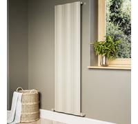Beige Vertical Wave Designer Single Panel Radiator 1600 x 490mm - Elbrus