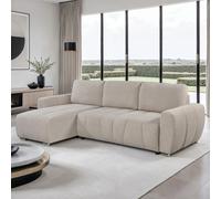 More4Homes Vienna 3 Seater Fabric Pull Out Sofa Bed Beige