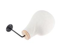 Beige Wall Mounted Mannequin Head for Wig and Hat Making Display - Heavy Duty Freestanding Model for Home Salon with Detachable Design - Beige