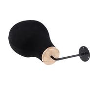Beige Wall Mounted Mannequin Head for Wig and Hat Making Display - Heavy Duty Freestanding Model for Home Salon with Detachable Design - Black