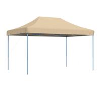vidaXL Foldable Party Tent Pop-Up Beige 440x292x315 cm
