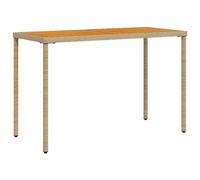 Garden Table with Top Patio Dining Table Outdoor Table Poly Rattan vidaXL