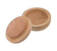 Beige Wooden Manual Grain Mill Grinder for and Rice | Handheld design for home or on the go, efficient shelling and bran removal, multifunctional use with a user friendly