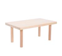 Beige Wooden Platform for Hamster Small PET Second Floor Board Design Developing Balance and Coordination Sense of Safety 25Cm Wood Platform Hamster Habitat Décor