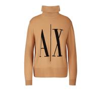 Beige Wool Sweatshirt Aw24 Polo Neck - female - Armani Exchange - Turtlenecks - Beige - S - Knitwear S