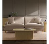 Beige Woven Fabric 3 Seater Sofa - Payton