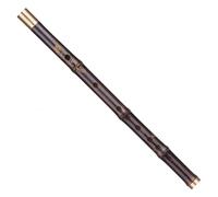 Beigginners Bamboo Flute Professional Black Dizi Flute Traditional Handmade Chinese Musical Woodwind Instrument C/D Key(C key)