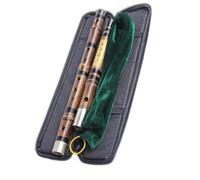 Beigginners Bamboo Flute Professional Chinese Flute Two-part Performance Instrument Portable Full Tone(E Key)