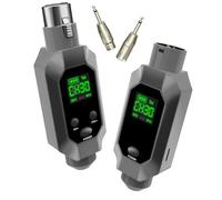 BEIGRAD Wireless XLR Transmitter & Receiver: UHF Wireless Microphone System for 8-Hours Battery, 164ft Range, Wireless Mic Adapter for Condenser/Dynamic Mics, Mixers
