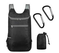 BEIIEB 1pcs Foldable Backpack Ultralight Waterproof, Folding Bag Travel Bag Backpack with 2pcs Carabiner for Outdoor Hiking Camping Travel Rock Climbing and Water Sports Men Women