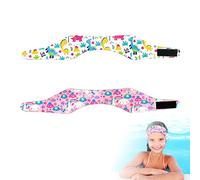 BEIIEB 2-Pack Kids Swimming Headbands for Ear Waterproof Protection, Adjustable, Elastic, Water Sports Equipment for Swimming and Surfing.