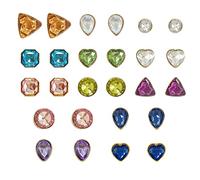 BEIIEB 26 Pcs Shoe Decoration Charms, DIY Shoe Accessories with Crystal Rhinestones in Many Shapes, Great for Garden Clogs, Beach Sandals, DIY Decorative Accessories Suitable for Men and Women.