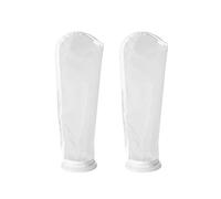 BEIIEB Pack of 2 water tank filters, mesh filter bag for water tanks, rain filter accessories can be washed, nylon filter can be replaced, suitable for aquariums, water tanks.,White,105 * 230 mm