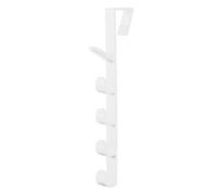 BEIJIALY Over The Door Hooks, Over Door Hanger Holder, Multipurpose Modern Style Punch Free Strong Load Bearing Door Coat Rack for Bedroom Living Room Entrance(White)