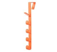 BEIJIALY Over The Door Hooks, Over Door Hanger Holder, Multipurpose Modern Style Punch Free Strong Load Bearing Door Coat Rack for Bedroom Living Room Entrance(Orange)