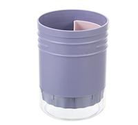 BEIJIALY Utensil Holder Cutlery Drainer Sink Caddy, Round Chopstick Drainer Organizer, Household Multifunctional Kitchen Tableware Draining Rack Container for Home Kitchen(Purple)