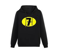 Beijili Men's Hoody Sweatershirt Barry Sheene Mens Motorcycle Bike Racer 7 Logo Superbike Top Hoodies Long Sleeve Pullover Loose Hoody Sweatershirt Black L