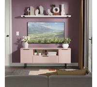Beijing 2 Door 1 Drawer Wide Tv Unit In Kobe Pink (Ready Assembled)