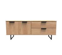 Beijing 2 Door 2 Drawer Sideboard In Nebraska Oak (Ready Assembled)