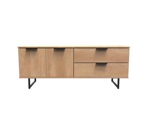 Beijing 2 Door 2 Drawer Sideboard In Nebraska Oak (Ready Assembled)